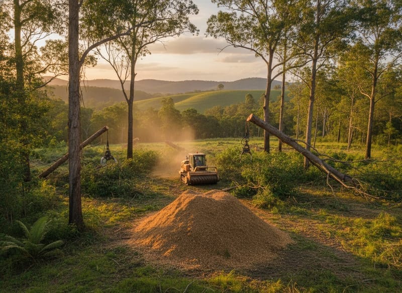 Land Clearing performed by Townsville Arborist in the Townsville