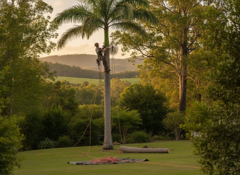 Palm Tree Removal performed by Townsville Arborist in the Townsville